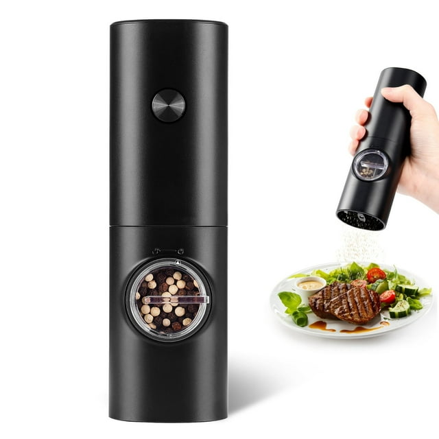 Cqxid Cordless Electric Grinder Under $10 Home & Garden Seasoning Box And Pepper Grinder USB Rechargeable One Handed Operation Automatic Mill Machine Kitchen Gadget