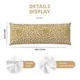 thumbnail image 3 of Easygdp Gold Drops Long Body Pillowcase - Super Soft Microfiber Body Pillow Case - Envelope Closure, Cool, Anti-Fading- 20x54 in, 3 of 8