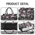 thumbnail image 4 of Large Capacity Tote Bag,Pioneer Flower Floral Print Pattern Handbag Fashion Luxury Tote Bag,15.7"x13"x 5.1" Inches,Laptop Compatible, 4 of 6