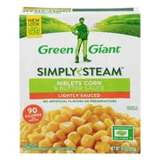 Green Giant Simply Steam Niblets Corn & Butter Sauce, Lightly Sauced Frozen Vegetables, 10 OZ
