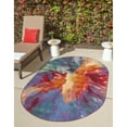 thumbnail image 2 of Outdoor Ucul Collection Area Rug Multi - 5'1" Round, 2 of 5