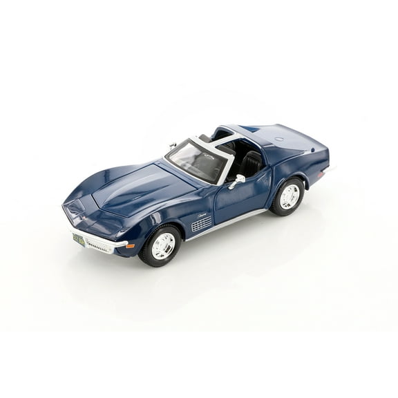 1970 Chevy Corvette T-Top, Blue - Showcasts 37202/2 - 1/24 Scale Diecast Model Car