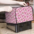 thumbnail image 7 of Xecao Cute Flamingo Print 4 Slice Toaster Cover with Pockets, Small Appliance Cover, Dust and Fingerprint Protection, Machine Washable, 7 of 7