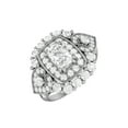 thumbnail image 1 of Bague de Mariage pour Femme en Argent Sterling 925 avec Moissanite en Forme de Coussin 6x4 mm, 1 of 4