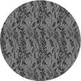 thumbnail image 1 of Ahgly Company Machine Washable Indoor Round Transitional Gunmetal Gray Area Rugs, 4' Round, 1 of 7
