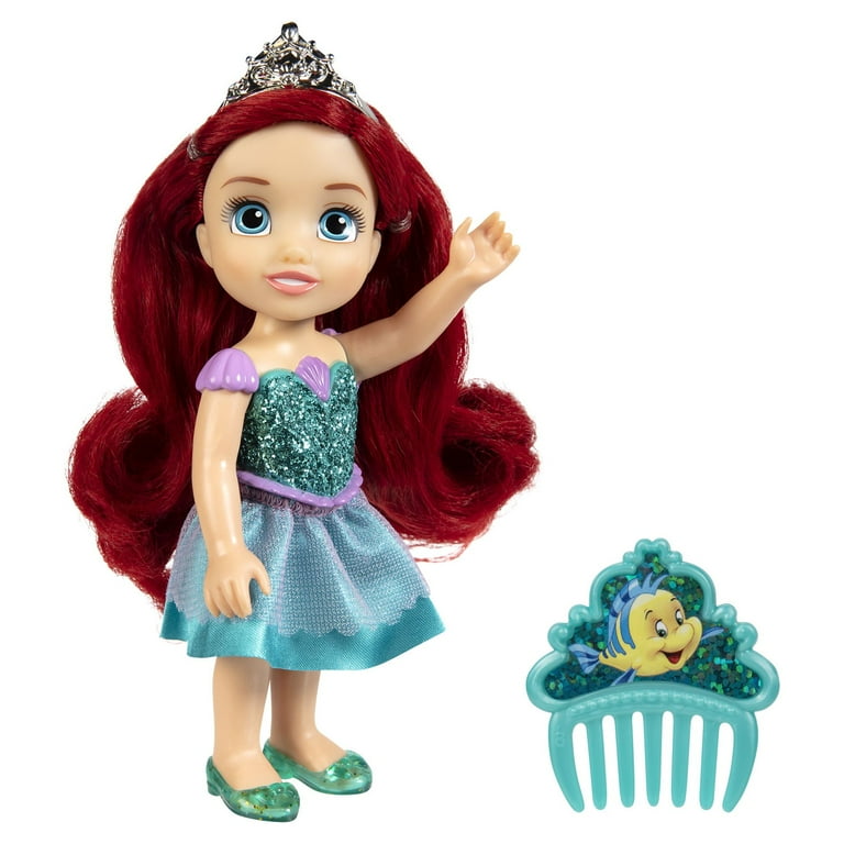 Disney Princess 6 Petite Glitter Doll Assortment - Dolls