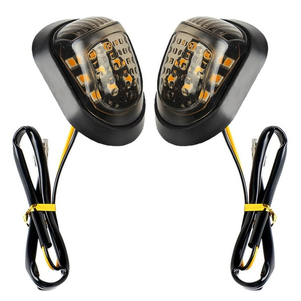 Un par de luces de giro 9LED luz de señal de giro ligera para bicicletas Streetbikes
