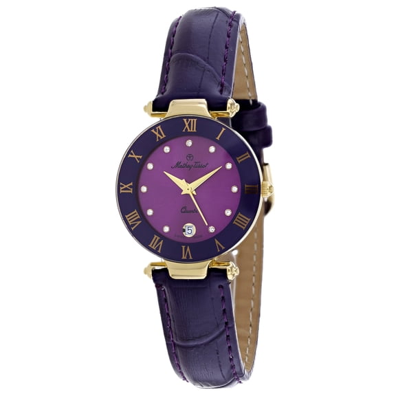 Mathey Tissot Women's Coupole Purple Dial Watch - K229MV