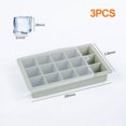 thumbnail image 2 of moldes de silicona para cubitos de hielo, con tapa desmontable, se pueden usar repetidamente, sin BPA, 2 of 5
