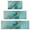 Blue Gold Marble, variant on Teal Gold Marble Pattern Kitchen Rugs Sets Of 3,Kitchen Runner Rugs Non Skid Washable,Decorative Kitchen Floor Mats for Kitchen,Sink,Laundry,17"x30"  17"x47"   17"x59"