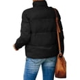 thumbnail image 4 of Winter Fashion Women Casual Zipper Jacket Lightweight Puffer Coat, 4 of 5