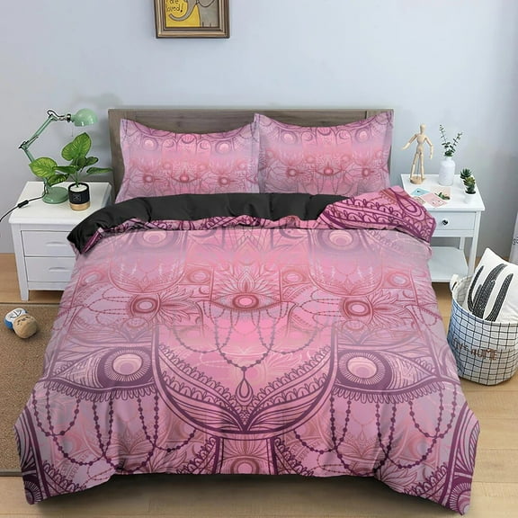 Divination Hand Duvet Cover Set Psychedelic Comforter Cover Bedding Set Quilt Cover King Full Size for Adults Teens Kids