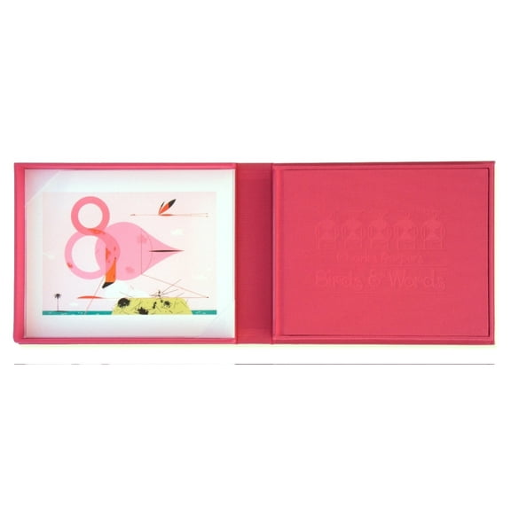Charles Harper's Birds & Words: W Flamingo Print, (Paperback)