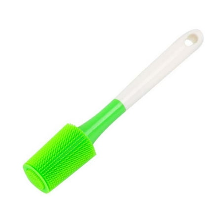 

1pc Long Handle Silicone Cups Cleaning Brush Mug Brush Multifunctional Kitchen Gadget for Home (Random Color)