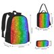 thumbnail image 2 of Fotbe Glitter Rainbow Set Escolar 3 en 1 para Niños - Mochila Duradera con Lonchera Aislante y Estuche para Lápices - Mochila Escolar para Niños y Niñas, 2 of 7