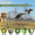 thumbnail image 2 of Large Chicken Coop Metal Chicken Run with Waterproof and Anti-UV Cover, Walk-in Fence Cage Hen House for Duck and Rabbit Outdoor and Yard Farm Use, 1.26" Tube Diameter, 9.2'W x 18.7'L x 6.5'H, 2 of 6