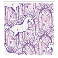 thumbnail image 3 of Ambesonne Unicorn Shower Curtain, Magic Forest, 69"Wx84"L, Purple, 3 of 5