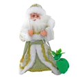 thumbnail image 4 of Peluche de Papá Noel eléctrico animado de Navidad de 40 cm para decoración de invierno. verde, 4 of 9