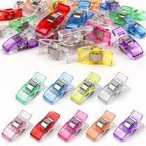 50 Pcs Sewing Clips, Safe Pin Alternative for Fabric & Quilting, 8-Color Plastic Clips for Crafting, Also Perfect as Kitchen Bag & Chip Clips