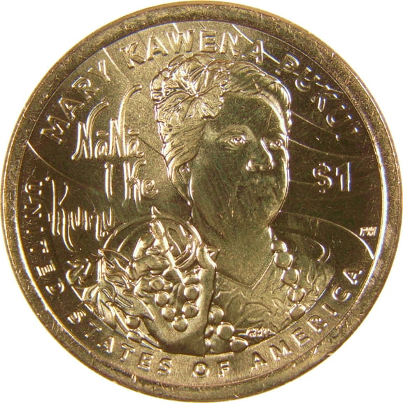 2025 D Mary Kawena Pukui Native American Dollar Uncirculated $1 Coin