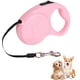 thumbnail image 1 of Correa retráctil para perros, correas extensibles para perros de 5 m con mango antideslizante, correa retráctil para perros sin enredos para perros pequeños medianos de hasta 25 kg (rosa claro), 1 of 5