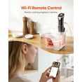 thumbnail image 4 of All-in-One Smart Sous Vide Cooker - 1100W Immersion Circulator with WIFI, App, 10 Recipe Presets, LCD Touchscreen for Easy Operation, 4 of 10