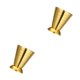 thumbnail image 4 of Ounissouiy Taza medidora, 3 unidades de medida, cuchara de acero inoxidable, dispensador de cerveza, moda, cóctel, Jigger, Bar, fiesta de boda, Dorado 2Conjunto, 4 of 6