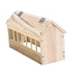 thumbnail image 1 of Comedero de madera para palomas, dispensador de comida de madera para aves de corral, comedero para pollos, comedero para aves de corral 40 centímetros, 1 of 9