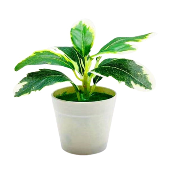 Farfi Artificial Potted Plant Realistic Plastic Eye-Catching Imitative Bonsai Plants for Home (Type 2)