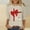 2-Beige, variant on Antqov Shirts for Women, Valentine's Day Print Crew Neck 3/4 Sleeve T-Shirt, Daily Funny Trendy Loose Cozy Casual Tops