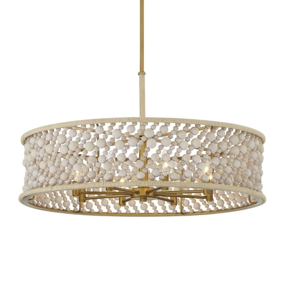 Minka Lavery 3646 Horsmore 8 Light 30" Wide Multi Light Pendant - Painted Legacy Brass