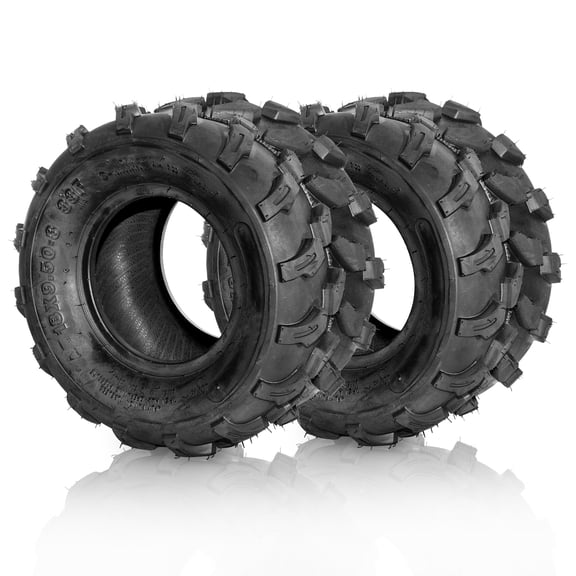 Ktaxon 18x9.5-8 ATV Tires Set of 2, 4PR Tubeless All-Terrain Sport Tires for Off-Road Use