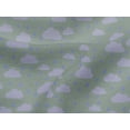 thumbnail image 4 of oneOone Viscose Jersey Fabric Raindrop & Clouds Nature Printed Fabric 1 Yard 60 Inch Wide, 4 of 4