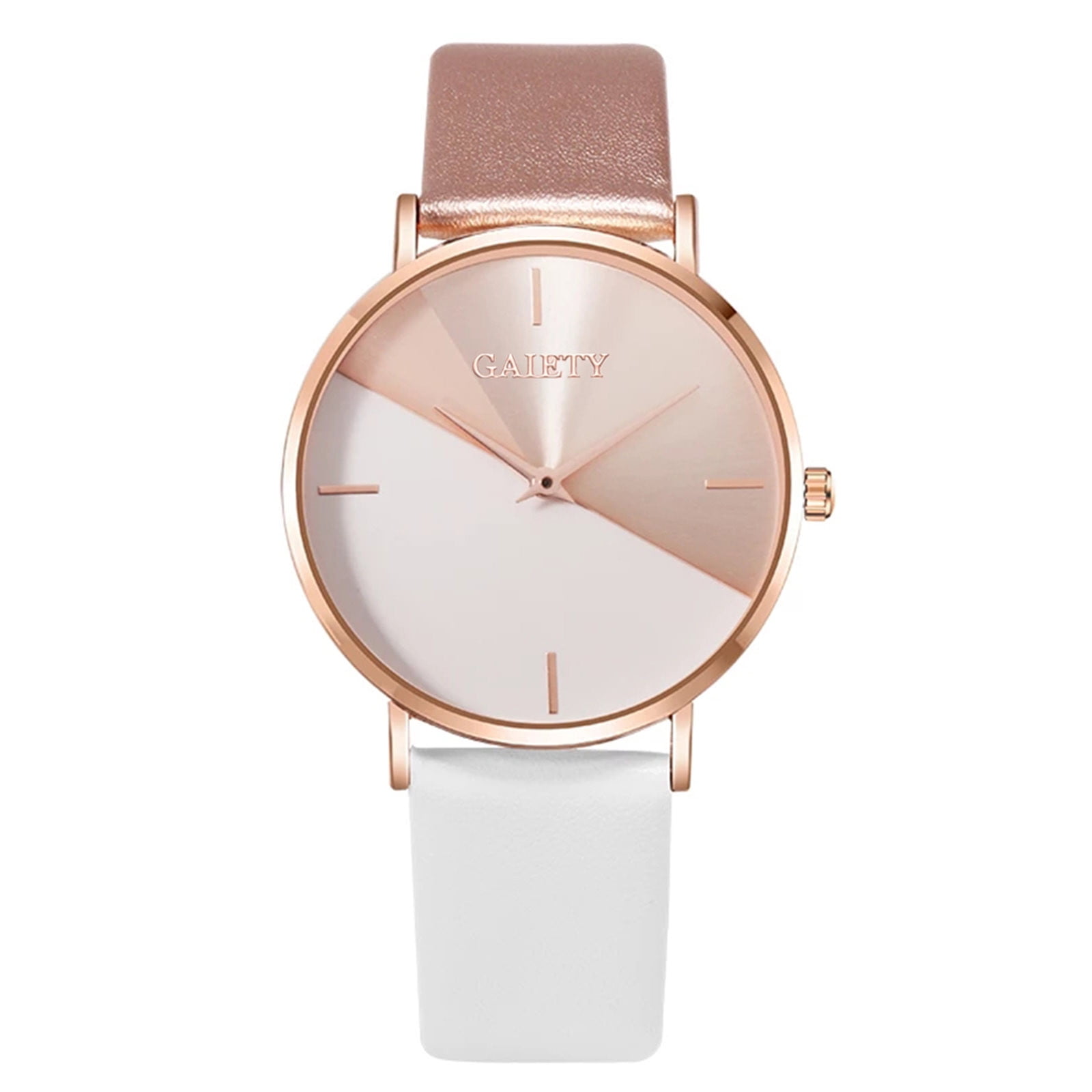 Rose Gold White Belt Ladies Watches Ladies Watch Sonata Watches