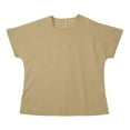 thumbnail image 6 of Womens 100% Linen Casual Cap Sleeve Tops Basic Summer Loose Fit Blouse, 6 of 7