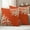 Orange, variant on Coral Sage Green Outdoor Waterproof Pillow Covers, Coastal White Ocean Marine Nautical Beach Decorative Square Throw Pillowcase Sofa Cushion Sham for Patio/Couch/Chair, 16"x16" 2 Pack