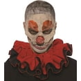 thumbnail image 2 of Adults Circus Harlequin Red Black Clown Collar Costume Accessory, 2 of 2