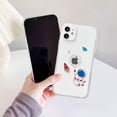 thumbnail image 4 of for iPhone 15 Pro Max Case Clear with Astronaut Design Cute Anime Cool Blue Durable Space Theme Soft TPU Shockproof Protective Aesthetic Women Girly Kids Girl's Phone Cover (Upside Down), 4 of 5