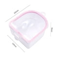 thumbnail image 5 of dianhelloya Nail Soaking Bowl with Cuticle Pusher Removable Double Layers Groove Design Hanging Hole Manicure Tool Soak Off Gel Polish Remover Bowl Pink 1pc, 5 of 7