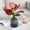 Gray, variant on Clear Planter Pot with Wick Hydroponic System, Self Watering Plant Pots, Indoor Flower Pots, 11.5x10cm Transparent Plastic for Succulents Herbs, for Desk Shelf Office Home Garden Decor, Beige