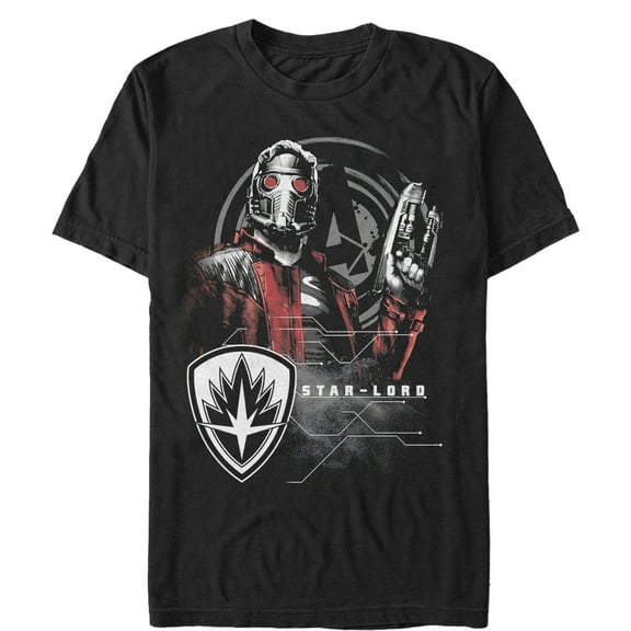 Men's Marvel Avengers: Avengers: Infinity War Star-Lord Mist Graphic Tee Black Small