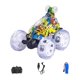thumbnail image 2 of 2.4G RC Stunt Car Toy de alta con música ligera Roll Over Off Road Vehicle Universal Wheel 4WD Racing Car Radio Control Crawler Climbing Car Pintada Baoblaze coche de acrobacias rc, 2 of 8