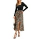 thumbnail image 1 of Vestido Maxi de Patchwork Vintage Inspire Chic para Mujer, Vestido de Fiesta de Cuello Cuadrado L Negro Verde, 1 of 6