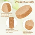 thumbnail image 4 of 4 Tapones de Corcho Grandes de Madera con Forma Cónica - 11,2 x 12,1 cm (4,4 x 4,8 pulgadas) para Botellas de Vino, Ideales para Cocina, Bodas, Conservas - 2,5 cm de Grosor, 4 of 9