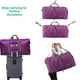 thumbnail image 4 of Bolsa de viaje Woogwin, grande, impermeable, 100 L, color morado, 4 of 5