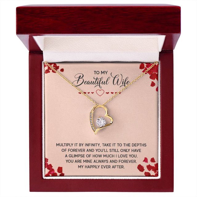 À Ma Femme Multipliez-le par Infinity Forever Collier avec Carte Message