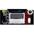 thumbnail image 4 of Watch Your Thoughts Motivational Words Quotes Mouse Pad 35.5 X 15.7 Inch XXL Full Desk Mousepad Extended Large Non-Slip Rubber Base Waterproof Big Keyboard Mat with Stitched Edges for Office, 4 of 6