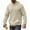 Khaki, variant on Mens Hoodies Long Sleeve Textured Hooded Sweatshirt Casual Lightweight Pullover Drawstring Hoodie With Kanga Pocket,Size M-3XL