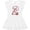 AA-White, variant on Inktastic Baseball Second Birthday- two years old Girls Toddler Dress