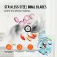 thumbnail image 3 of KFFKFF Manual Vegetable and Fruit Slicer, 0-0.5 Inch Thickness Adjustable Dual Inlet, 3 of 9